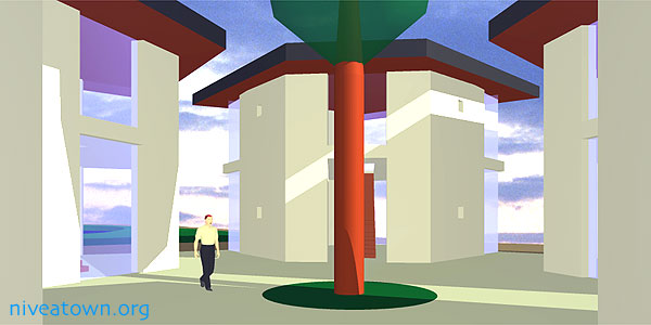 inner yard of star building