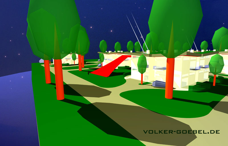 Treppe zur Aussichtsplattform