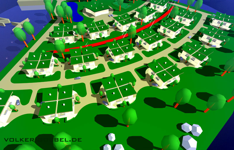 Steingarten - Siedlung - Turnhalle