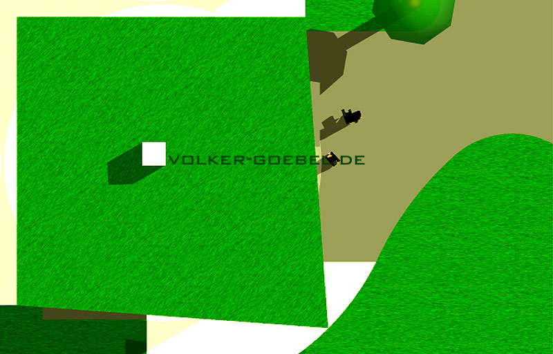 Vogelperspektive auf ein Viertel