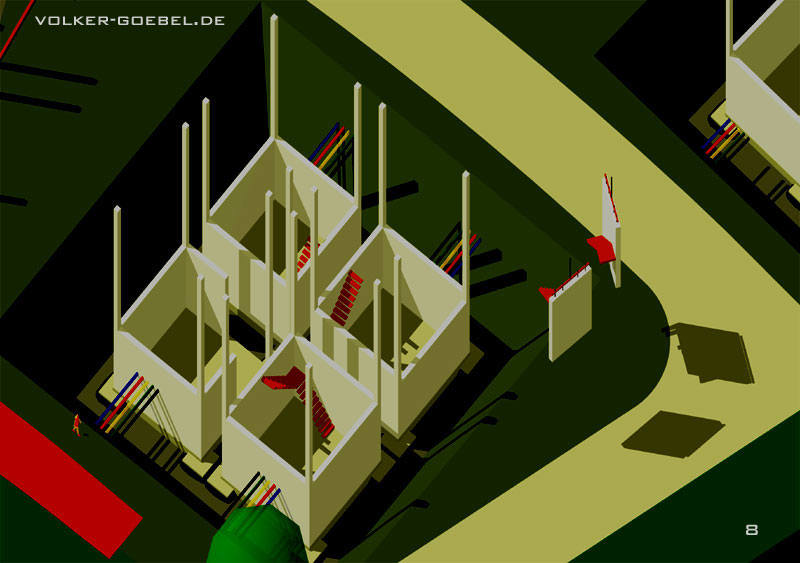 Kellerwände mit Treppen setzen