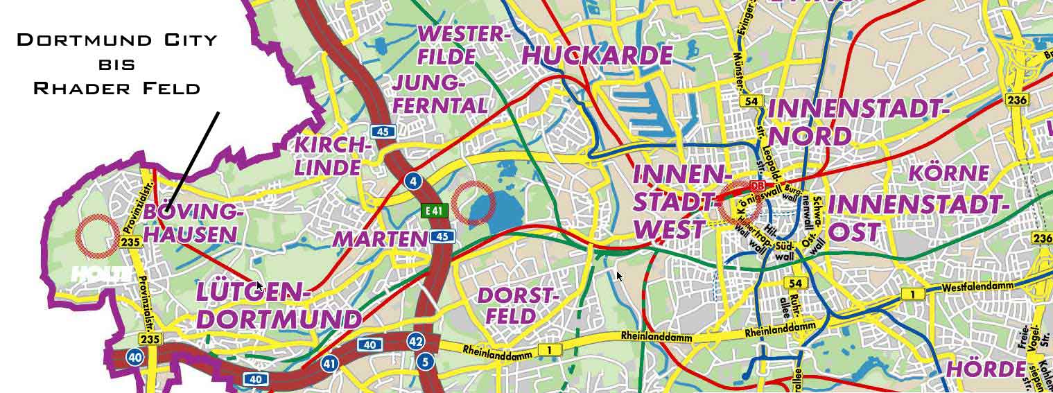 Rhaderfeld bis Dortmund City