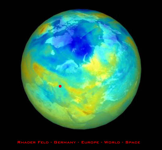 Ozonloch über dem Nordpol